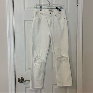 Abercrombie Ultra High Rise Ankle Straight Jeans